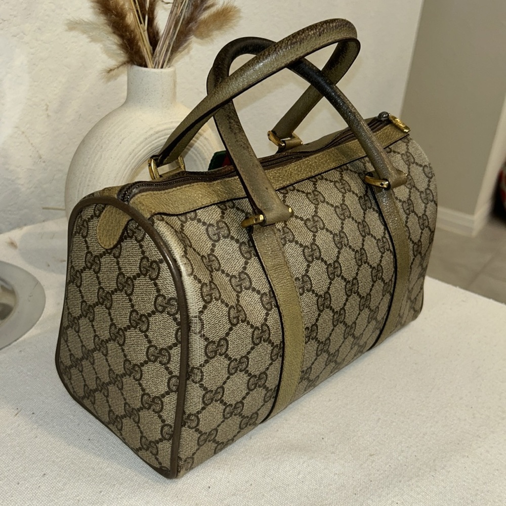 Gucci Canvas Boston Hand Bag - Picture 5 of 16